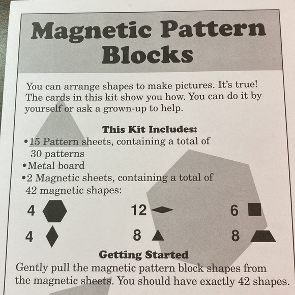 Magnetic Pattern blocks - Picture 2 of 5